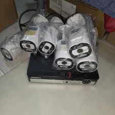 6ch 1080p Security Camera with DVR H265 (No Storage or Eithernet Cat Cable)