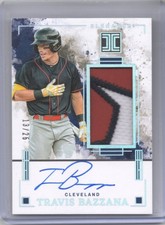 Travis Bazzana 2025 Panini Impeccable Prospects Jersey Patch Auto Silver #13/25
