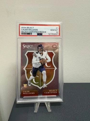 2024 Panini Select Select Certified Rookies Caleb Williams #1 PSA 10 Gem Pop 82