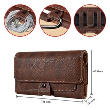 Gym Handsfree Phone Pouch Belt Clip Case Horizontal Holster