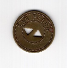 Chile ficha de comercio salitre minería OFICINA SAN PEDRO CANJE POR MERCADERIAS 2p