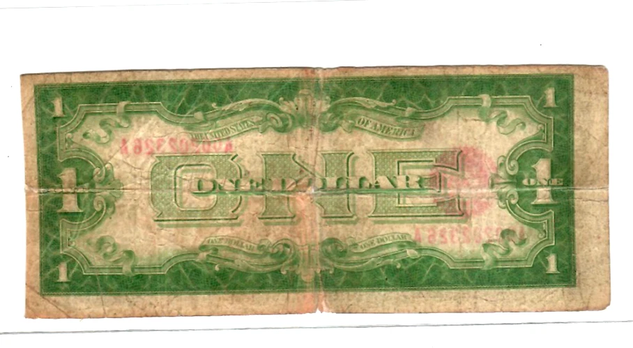 $1 (RED SEAL) "UNITED STATES NOTE"(1928) "RED SEALED" (UNITED STATES NOTE) RARE! - Image 3 of 3