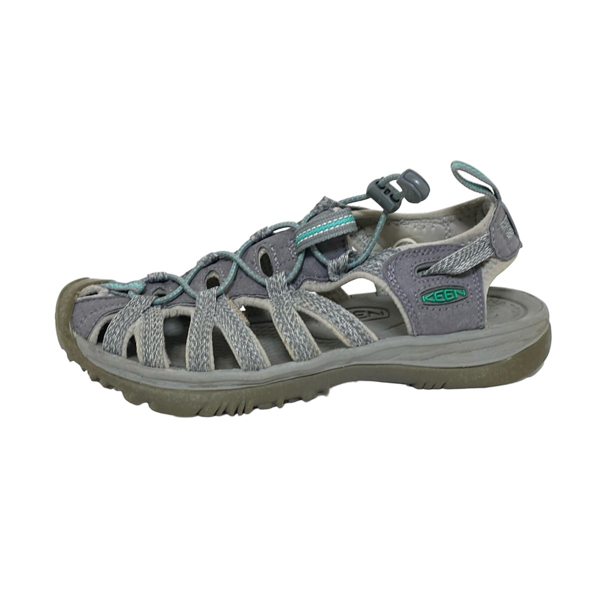 Auth KEEN Sandali da donna grigio chiaro grigio scuro verde chiaro fibra chimica
