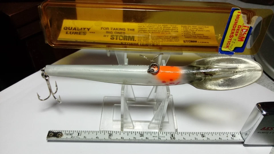 STORM, PRE-RAPALA, "DEEP THUNDERSTICK", 6", USADO, EN ORIG. PAQUETE. Con inserto, 1/2 oz Foto 2 de 4