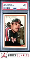 1985 CIRCLE K #13 REGGIE JACKSON ANGELS HOF PSA 9