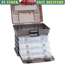 Fishing Tackle Box Drawer Organizer W/ 4 Stowaway Utility Storage Compartments
