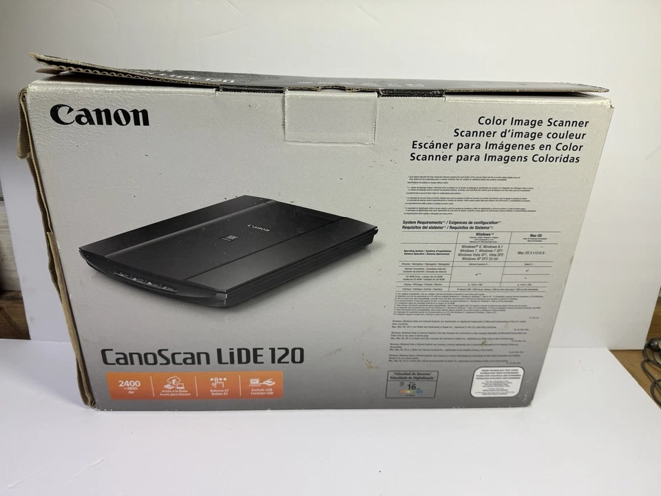 Canon Canoscan LIDE 120 Advanced Compact Scanner Cloud Color OpenBox - Image 2 of 4