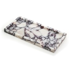 100 Natural Luxury Calaccata Viola Marble Small Hand Towel Tray Holder Organ...