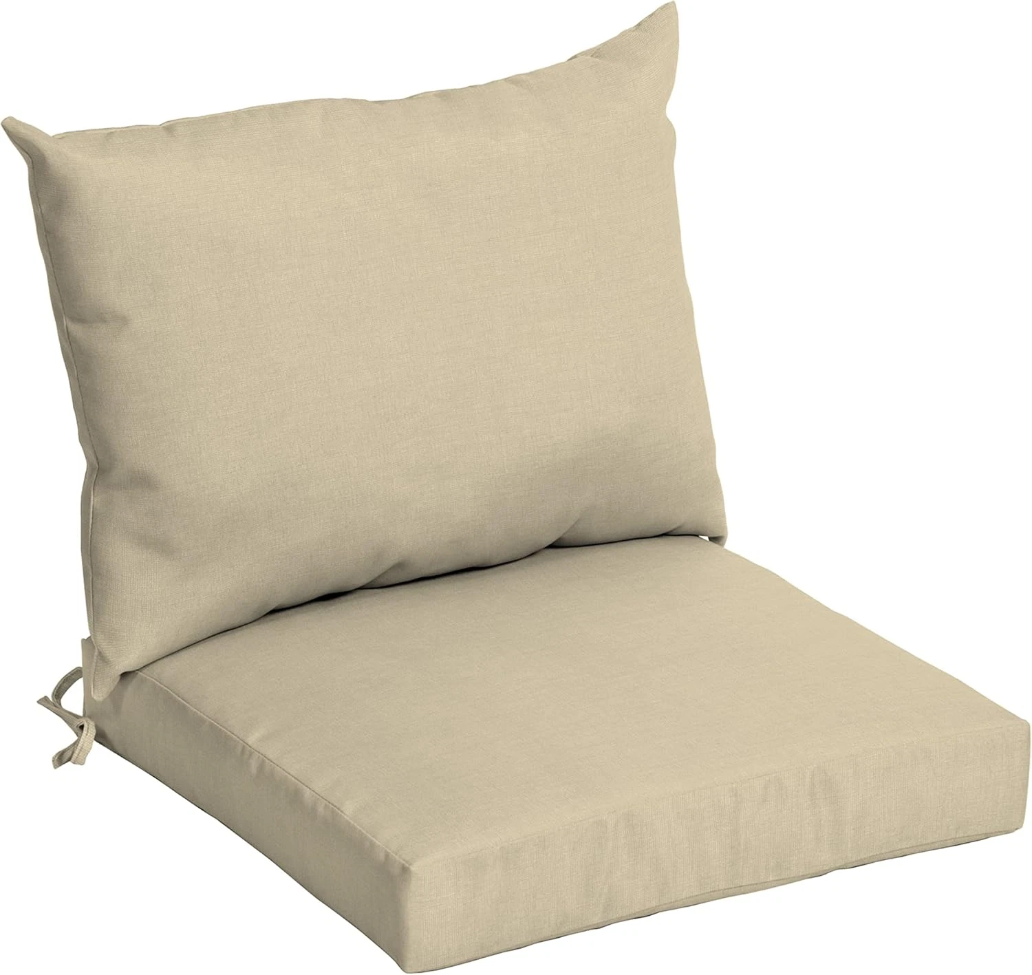 Tan Leala Rain-Proof Outdoor Dining Chair Cushion 21x21, Fade Resistant