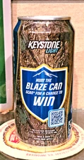 2024 KEYSTONE LIGHT TALL 12 OUNCE STAY TAB BEER CAN COORS HUNT THE BLAZE CONTEST