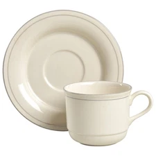 Lenox Grey Pinstripes  Cup & Saucer 304696