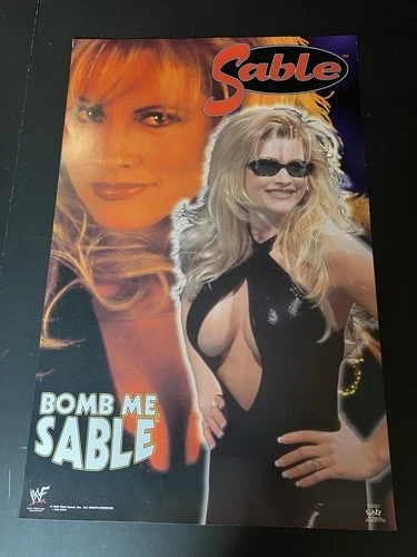 Sable WWF Diva Poster Original 1999 WWE HOTT 22 3/8 X 34 1/2