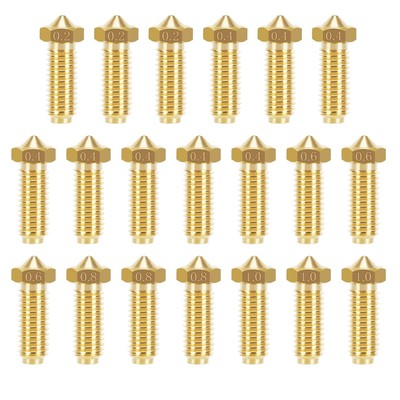 20PCS Barss Nozzles Kit for Kobra 3/Kobra S1 3D Printer 8PCS 0.4mm and 3PCS... 