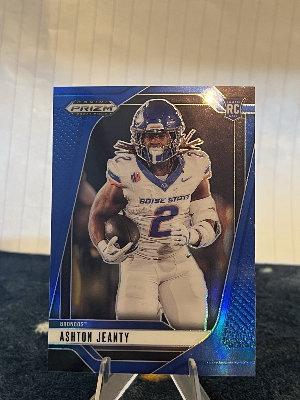 2025 Panini Prizm Draft Picks Football Ashton Jeanty Rookie Blue Prizm /249 #13