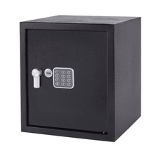 Produktbild - Elektronischer Tresor groß, YALE, safe mit Code & Schlüssel, Schwarz -Renoviert