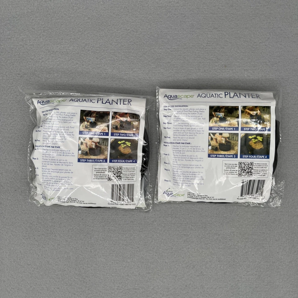 Maceta para plantas acuáticas de tela Aquascape 98501 6"x6" 2pk nueva LOTE de 2 Foto 2 de 3