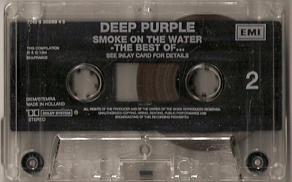 Deep Purple – Smoke On The Water - The Best Of , Rare Original Cassette - Image 4 of 4