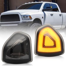 Smoke Lens Amber Led Side Mirror Turn Signal Lights For Dodge Ram 1500 2500 3500