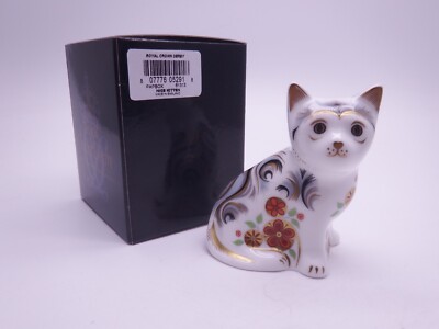 ROYAL CROWN DERBY NICE KITTEN BRIEFBESCHWERER
