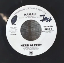 Herb Alpert – Kamali 1980 7" 45 Promo Single A&M Records 2268-S E-