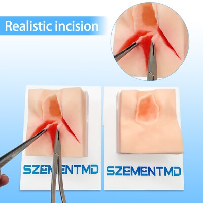 2PCS/1 Set  Perineal And Incision Suturing Model, Medical Training Can Be Reused