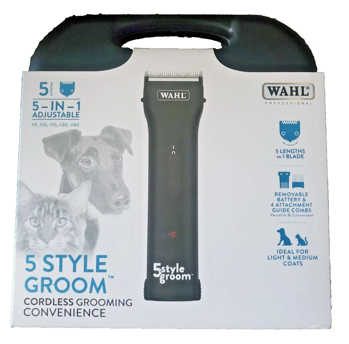 Wahl Professional 5 Style Groom Cordless Pet Clipper Kit Dog Cat Grooming
Opens in a new window or t