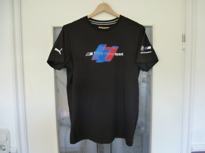 Original BMW Puma M Motorsport Logo T-Shirt schwarz Größe S