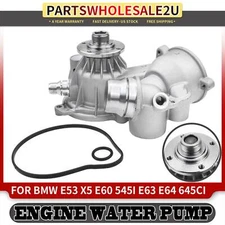 Engine Water Pump w/ Gasket for BMW 545i 645Ci 745i 745Li 2004-2005 X5 2004-2006