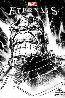 Eternals (2021) #9 NM Jim Cheung Thanos Headshot Sketch Variant