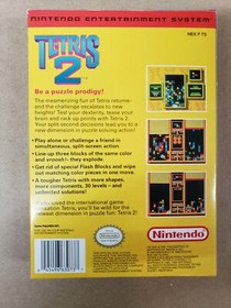Tetris 2 NES Nintendo CIB Complete In Box Great Condition