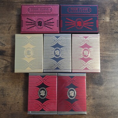 Vier Clans Limitierte Doc's Spielkarten Neu Uspcc Deck Shogunate Editions Gilded