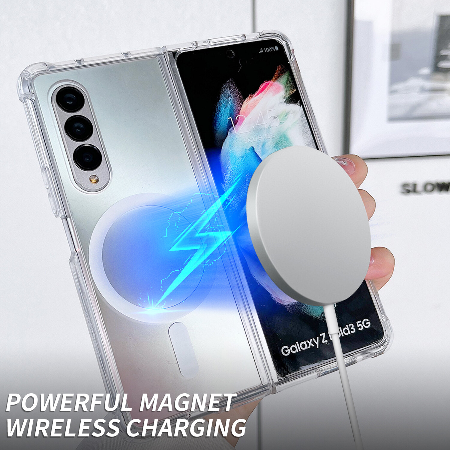 Clear Case For Samsung Galaxy Z Fold 6 5 4 3 Shockproof Magnetic Mag Safe Cover-image