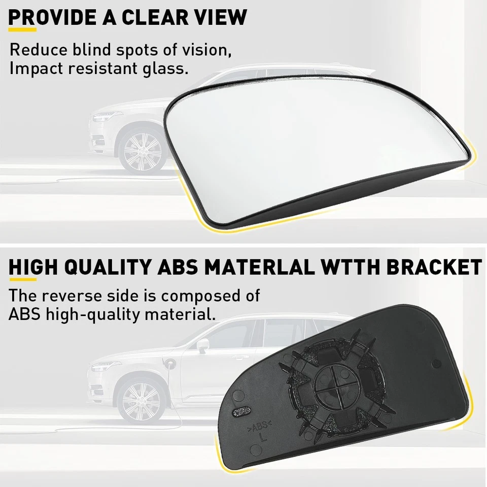 Tow Mirror Glass Outer Convex Driver Side For Dodge Ram 1500 2500 3500 4500 5500 - Image 4 of 4