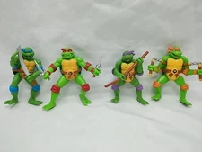 Set Of (4) TMNT Viacom Ninja Turtle 2.5" PVC Figures