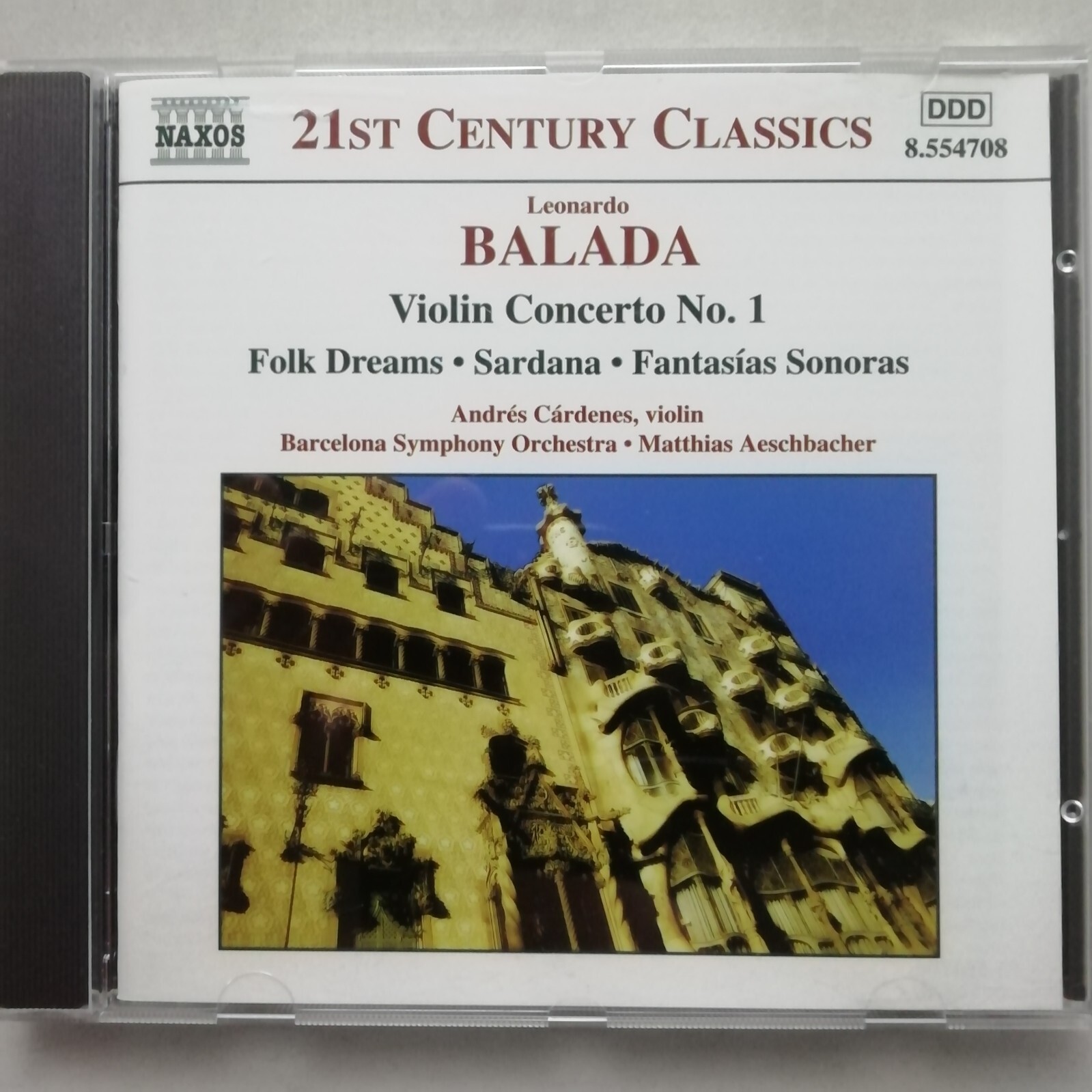 Balada: Violin Concerto No. 1 etc. / Cárdenes / Aeschbacher /  Naxos CD 8.554708