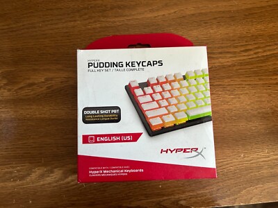 HyperX Pudding Keycaps 2 - Full Key Set - PBT - White (US Layout)