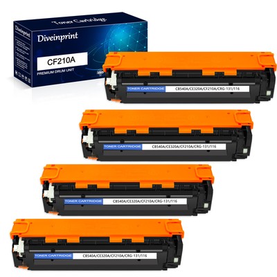 4PK CF210A Black Toner Cartridge For HP LaserJet Pro 200 Color M251n MFP M276nw