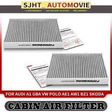 2x Cabin Air Filters for Audi A1 GBA VW Polo AW1 AE1 BZ1 T-Cross Skoda Kamiq NW4