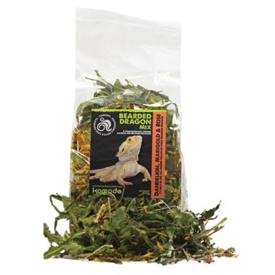 Komodo Bearded Dragon Mix 80g Nutritious Dandelion Leaves Flowers & Rose Petals
