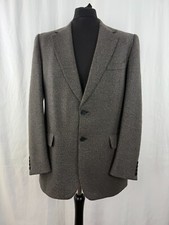 Mens St Michael Blazer UK Grey Worsted Wool Med 40-42 in vintage 1980s