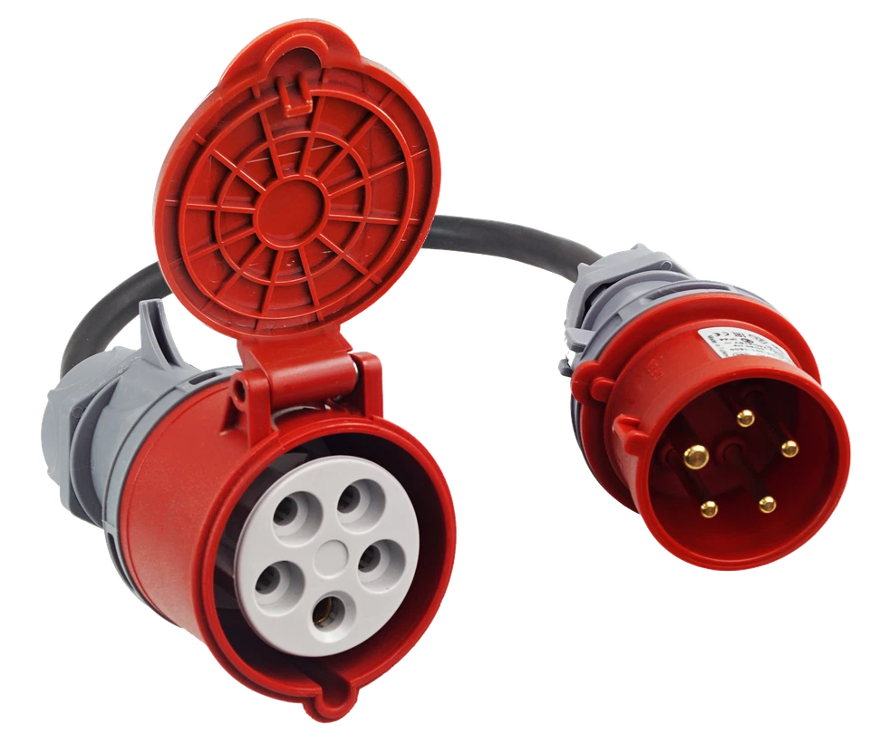 CEE Adapter Starkstrom 16A Stecker auf 32A Kupplung 400V - Bild 2 von 4