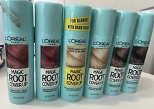 Loreal Magic Root Cover Up Mixed Temp Concealer Spray, 2oz, Vibrant Red, 2 pks