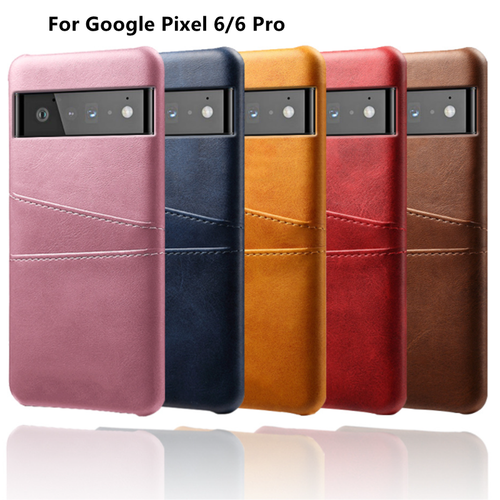 For Google Pixel 6A / 6 Pro Case Luxury Leather Back Card Slot Wallet