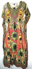 Women's Kaftan Maxi Long Dress One Size Fits Most Caftan Beach Cover New NWT