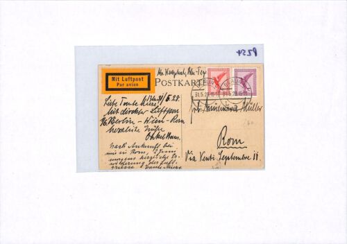 GERMANY Postcard CIDNA Aviation Exhibition Vienna 1928 Berlin Italy Rome PZ54 - Picture 14 of 14