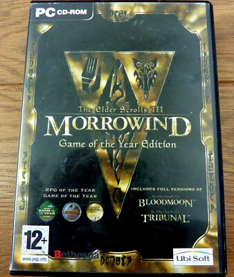 The Elder Scrolls 3 Morrowind BloodMoon & Tribunal für PC 4x CD Roms