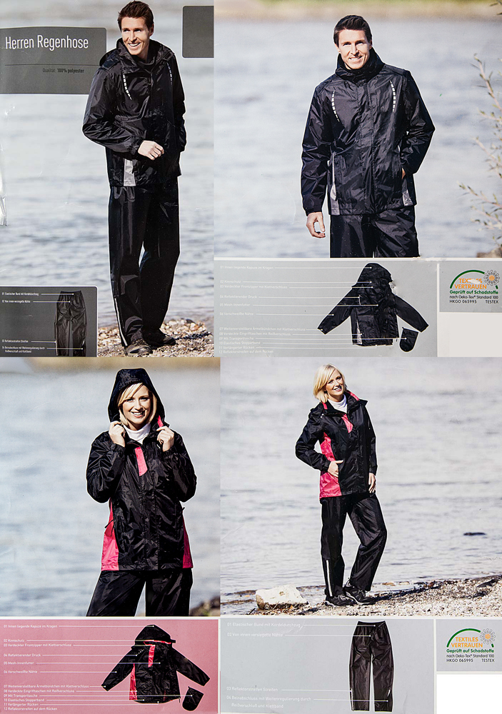 Damen Herren Regenjacke,Regenhose,Regen Jacke Hose,Mesh