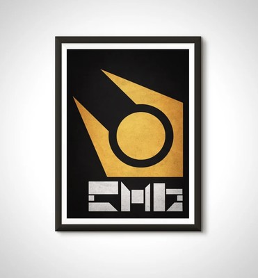 Half Life Game Poster Combine Logo G Man Gaming Print - Home Decor Wall Art Gift