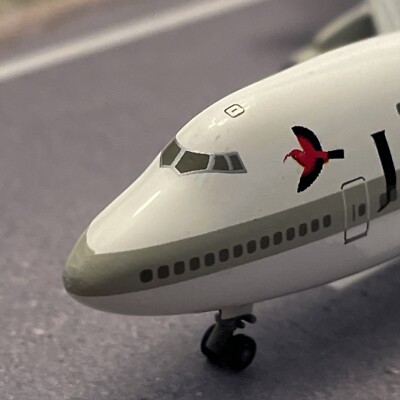 Rare JAL Japan Airlines Boeing 747-200 Reso'cha 1:500 Diecast