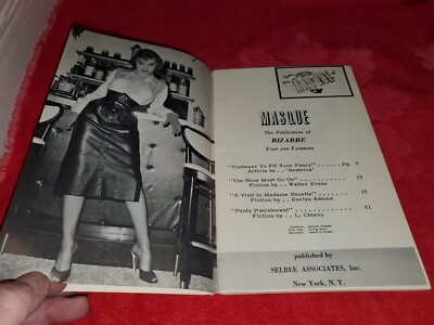 VINTAGE MAGAZINE TITLED MASQUE #4BY SELBEE PUBLICATION OF VINTAGE MAGAZINE TITLED MASQUE #4BY SELBEE PUBLICATION OF